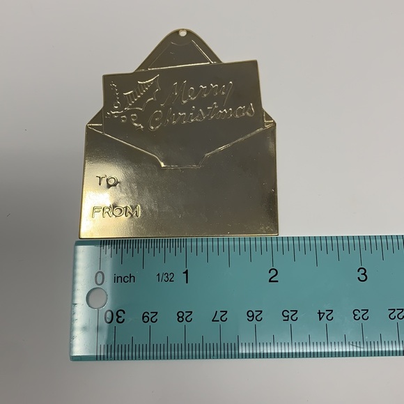 LilliKins Merry Christmas metal & paper cards vtg - Picture 15 of 16